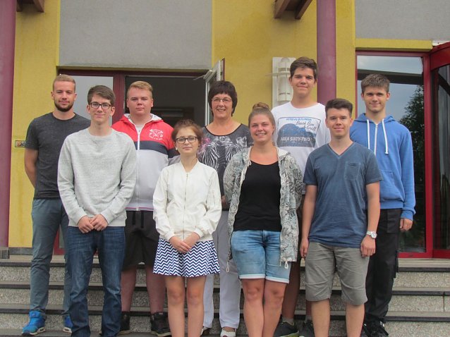 Bild: Personalgruppenleiterin Petra Bremer begr&uuml;&szlig;te die neuen Auszubildenden in den Unternehmen der Stadtwerke-Nordhausen-Gruppe