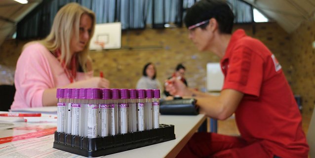 Bild: Typisierungsaktion an der Hochschule Nordhausen