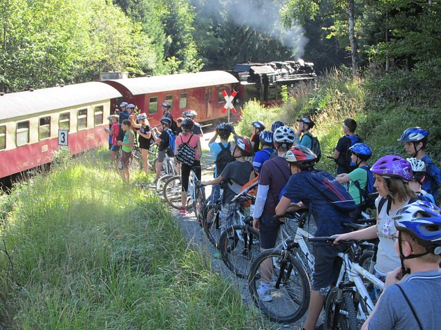 Bild: Sportlich unterwegs im Harz - die Geschwister Scholl Schule aus Heringen