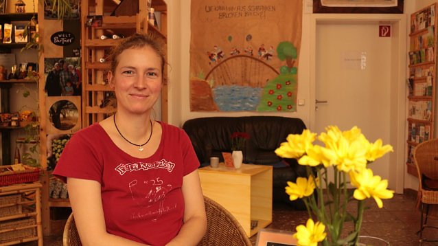 Bild: Dagmar Hellwig im Interview
