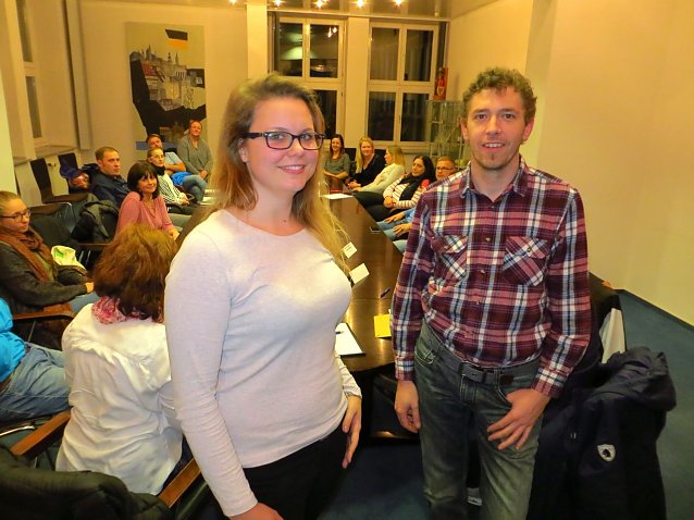 Bild: Stadtelternsprecher Andr&eacute; Bretzke (rechts) und seine Stellvertreterin Marie Christin Schulz