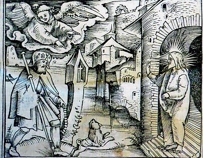 Bild: Kaiserberg Pilgerschaft, Inkunabel aus der Himmelgartenbibliothek