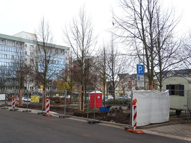 Bild: Baustelle am August-Bebel-Platz 