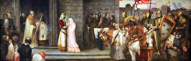 Bild: Mathilde verabschiedet Otto in Nordhausen