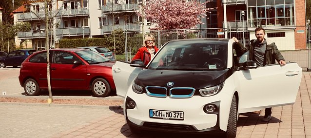 Bild: Vor einem Jahr rollten die ersten Elektro-Carsharing-Autos durch Nordhausen