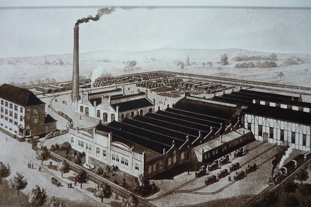 Bild: Werkgel&auml;nde der Firma Orenstein & Koppel Nordhausen, 1913