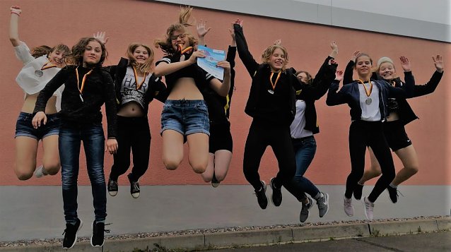 Bild: Humboldts Schwimmerinnen im Bundesfinale
