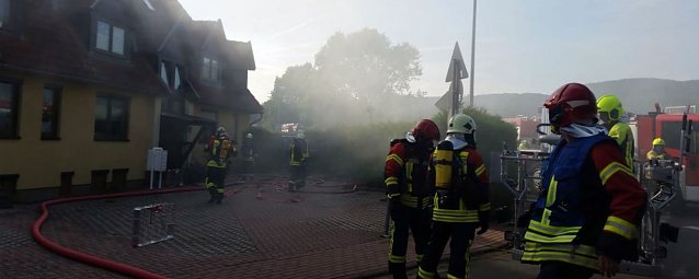 Bild: Dachgeschoss in Neustadt brannte