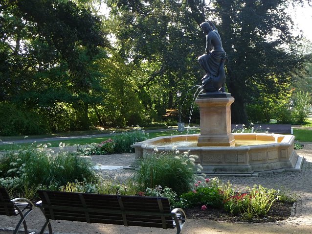 Bild: Neptunbrunnen in der Promenade