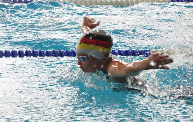 Bild: Erst die Generalprobe, dann die K&uuml;r - der Nordh&auml;user Schwimmer-Nachwuchs zeigte starke Leistungen
