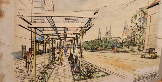 Bild: Bauzeichnung 1958, T&ouml;pferstra&szlig;e