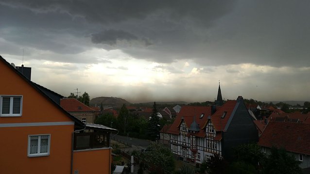 Bild: Gewitterstimmung &uuml;ber Nordhausen