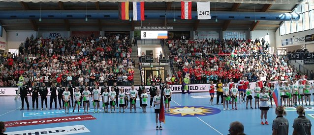 Bild: Deutschland gegen Russland, Handball-Frauen L&auml;nderspiel