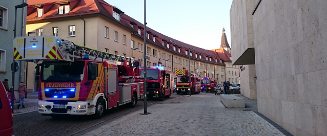 Bild: Feuerwehreinsatz am B&uuml;rgerhaus