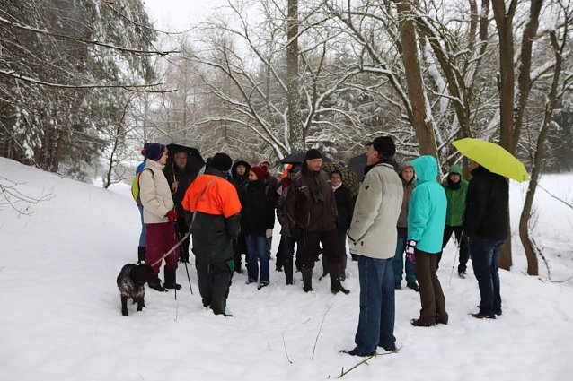 Bild: Winterwanderung im Naturschutzgebiet