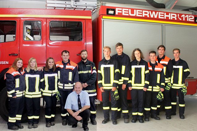 Bild: Die Jugendfeuerwehr der Freiwilligen Feuerwehr Sundhausen
