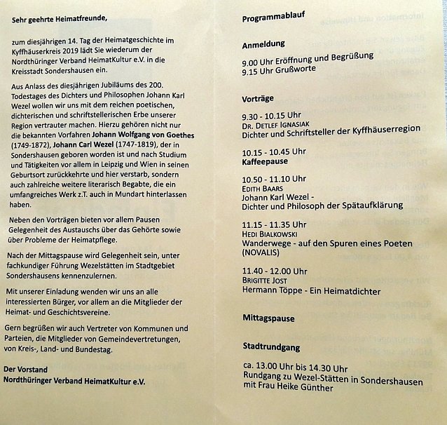 Bild: 14. Tag der Heimatgeschichte