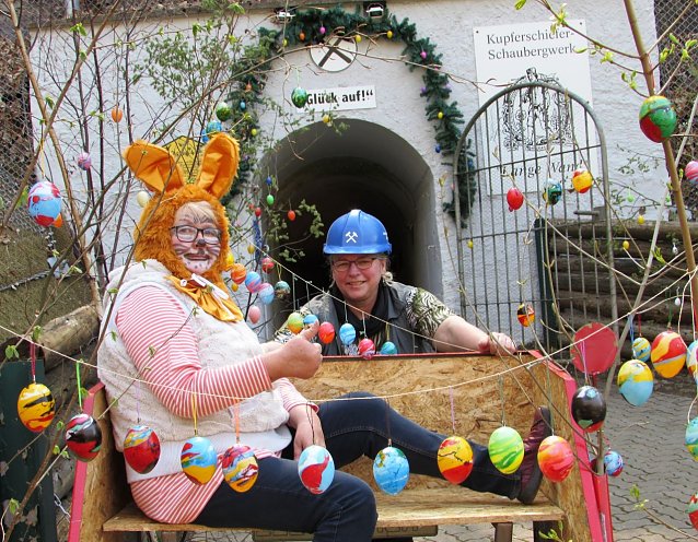 Bild: Der Osterhase unter Tage