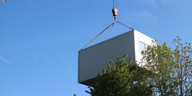 Bild: Containergeb&auml;ude f&uuml;r das Tierheim Nordhausen