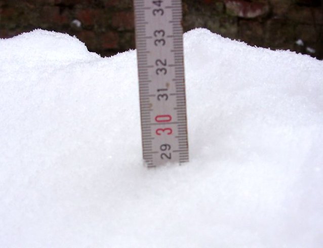 Bild: Schnee gemesen