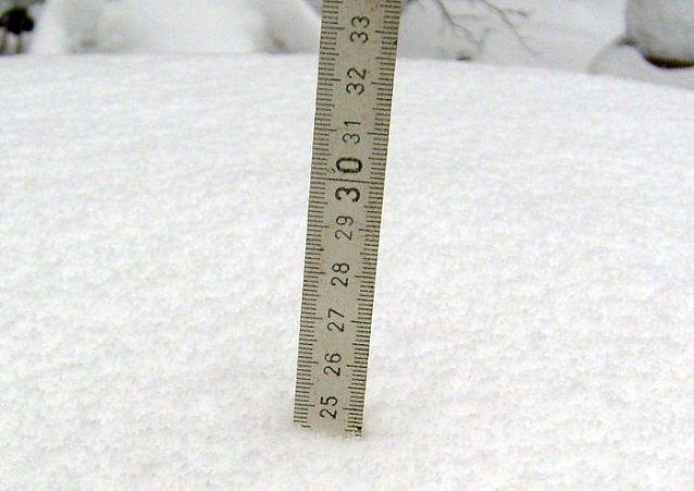 Bild: Schnee gemesen