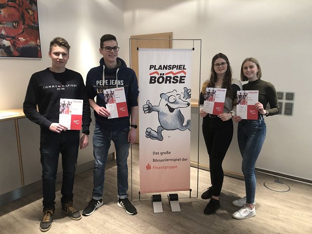 Bild: Bleicher&ouml;der Teams beim Planspiel B&ouml;rse 2019