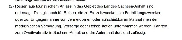 Bild: Beim Nachbarn: Keine Reisen