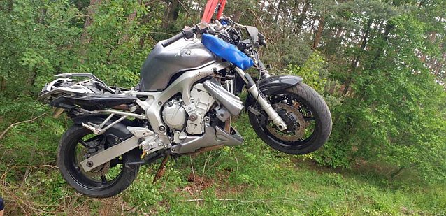 Bild: Motorradunfall am Kyffh&auml;user