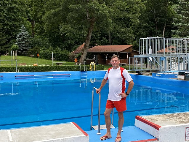 Bild: Tino Schneider im Ilfelder Freibad