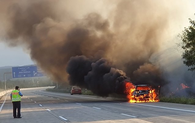 Bild: Br&auml;nde auf den Autobahnen