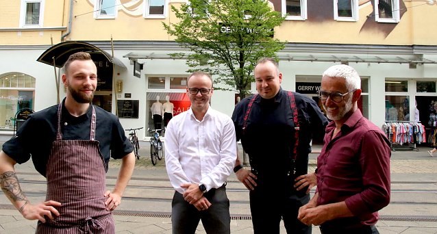 Bild: Julian Kusy, Tobias R&ouml;diger, Alexander Stroisch und Axel Heck (v.Ln.r.)