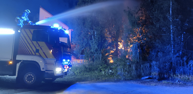 Bild: Gro&szlig;feuer am Grimmel