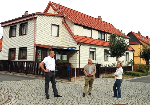 Bild: Landrat Jendricke besucht den scheidenden Kehmstedter B&uuml;rgermeister Uwe Merx