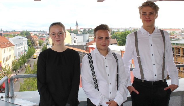 Bild: Hanna Hustedt, Maximilian G&auml;rtner und Luis Otto (v.l.n.r.)
