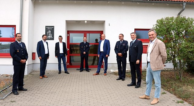 Bild: Hoher Besuch bei der Bleicherode Feuerwehr