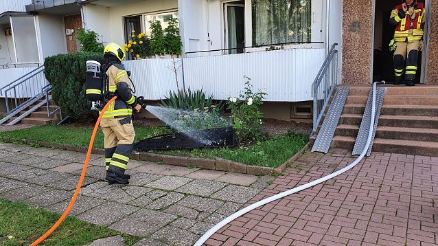 Bild: L&ouml;scheinsatz in der Northeimer Stra&szlig;e