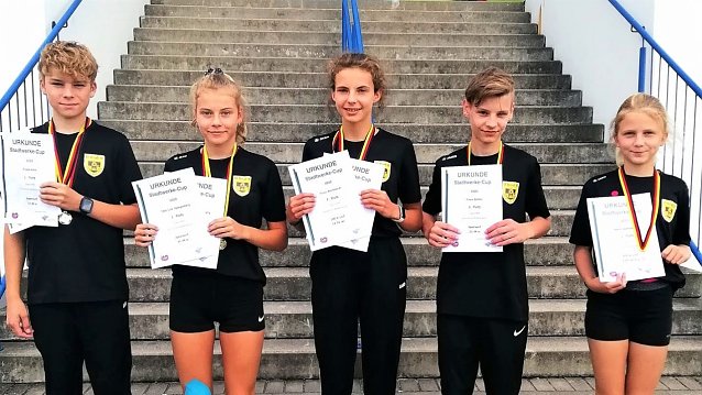 Bild: v.l: Franz Hahn, Tami Spangenberg, Tessa Reichhardt, Timon Rotter, Adele Szumodalsky