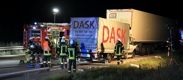 Bild: Schwerer Unfall auf der A38