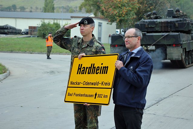 Bild: Panzerkompanie in Bad Frankenhausen verabschiedet 