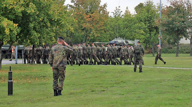 Bild: Panzerkompanie in Bad Frankenhausen verabschiedet 