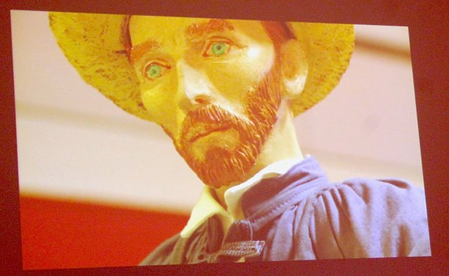 Bild: Eine Van-Gogh-Marionette aus der Flohburg-Ausstellung