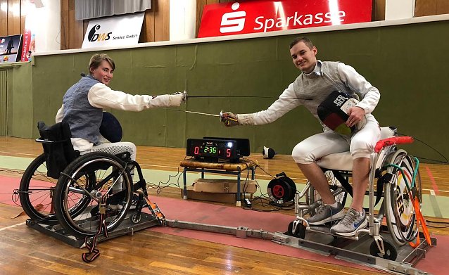Bild: Rollstuhlfechter trainierten