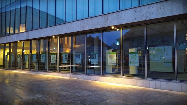 Bild: Wanderausstellung Klima Gestaltungsplan in der Stadtbibliothek