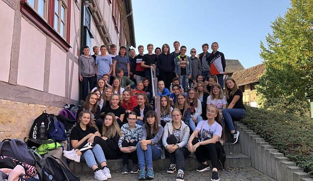 Bild: Klasse 8a des Bleicherode Schillergymnasiums
