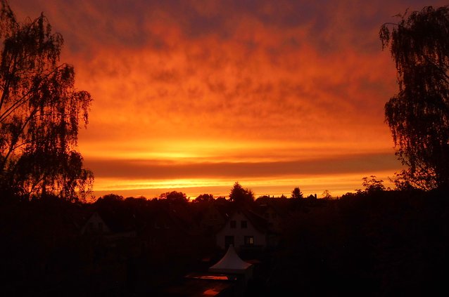 Bild: Sonnenuntergang in Nordhausen-Nord beobachtet