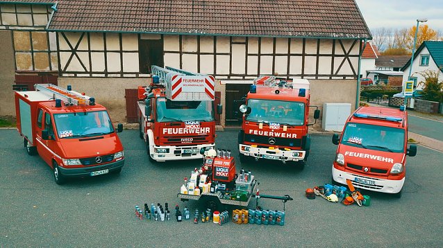 Bild: Freiwillige Feuerwehr Wolkramshausen bedankt sich bei Liqui Moly