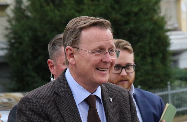 Bild: Ministerpr&auml;sident Bodo ramelow zu besuch in Nordhausen 2019