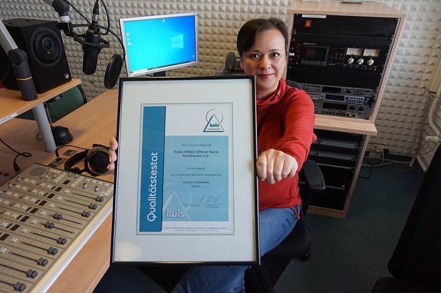 Bild: Testat f&uuml;r Radio ENNO
