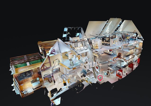 Bild:  Virtueller Grundriss des Museums Flohburg