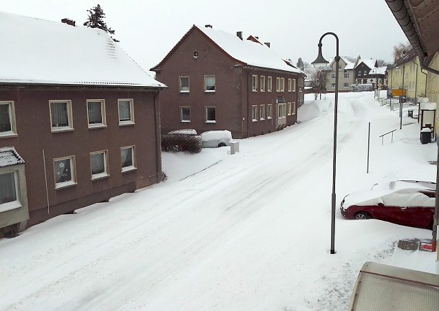 Bild: Bleicherode im Schnee